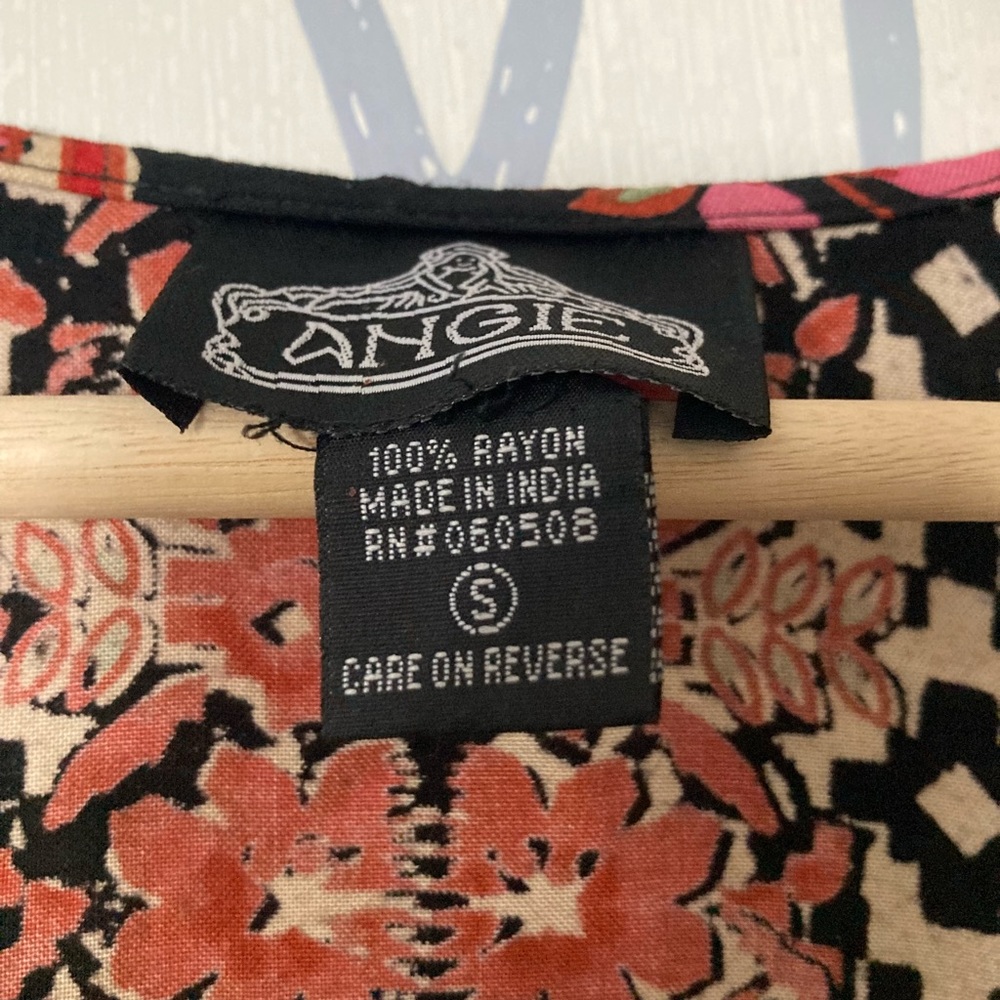 Super cute Angie jacket, black brown and pink, Size S - Picture 2 of 2